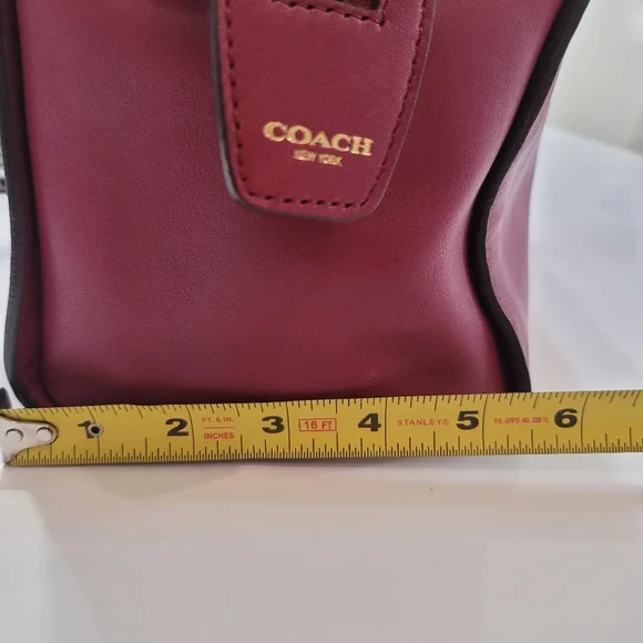 Coach Magenta Leather Chelsea Carryall Satchel - Picture 16 of 16